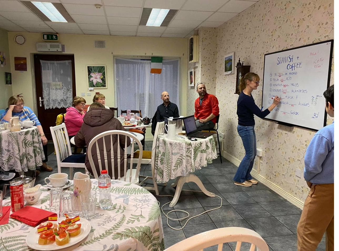 Spanish class group session